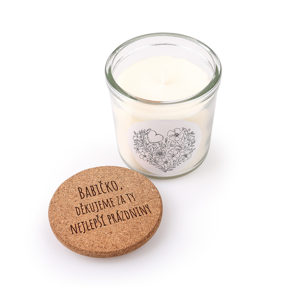 Vonná svíčka s věnováním